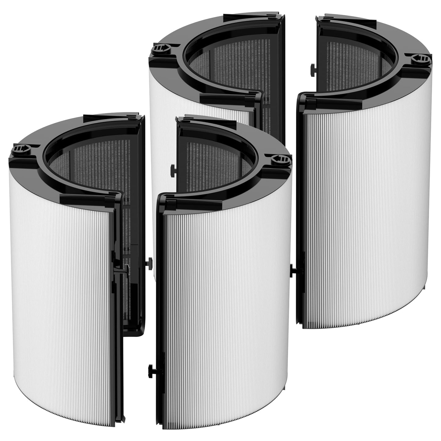 360° Combi 2-in-1 Replacement Filter for Dyson PH01, PH02, PH03, PH3A, PH04, HP04, HP4A, TP4A, TP04, DP4A, DP04, HP06, TP06, HP07, TP7A, TP07, HP09, TP09, TP10, HP10, Part No. 970341-01, 1 PACK Black