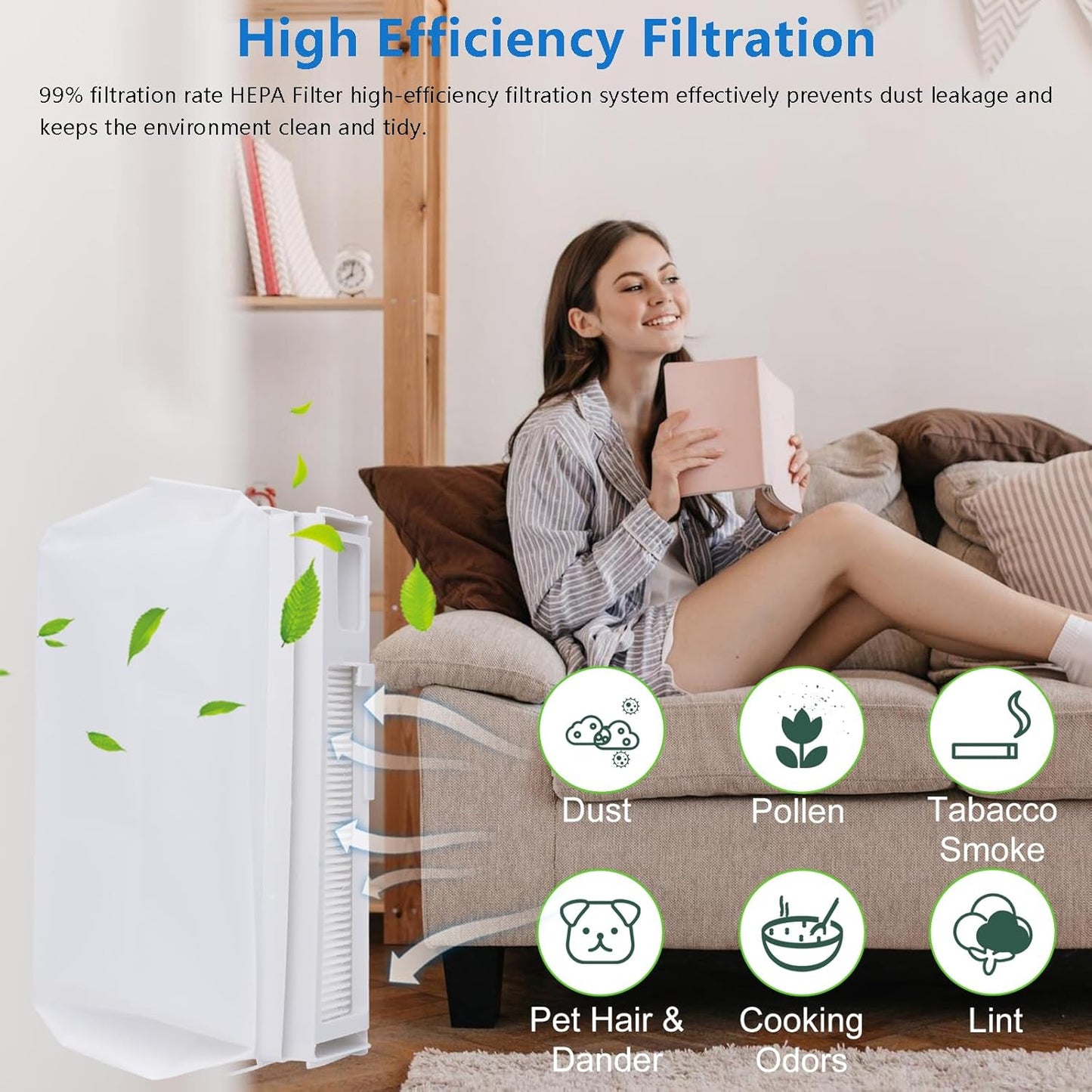 6-Pack Freo X Ultra Replacement Dust Bags Compatible with Only for NARWAL Freo X Ultra, NARWAL Freo X Plus, 1L Capacity Dust Disposable HEPA Filter Vacuum Dust Bags