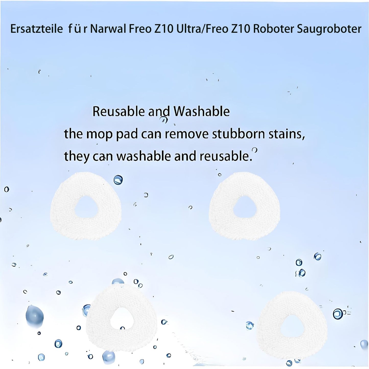 Replacement Accessories Kit For Narwal Freo Z10 / Z10 Ultra Robot Vacuum(14 Pack)