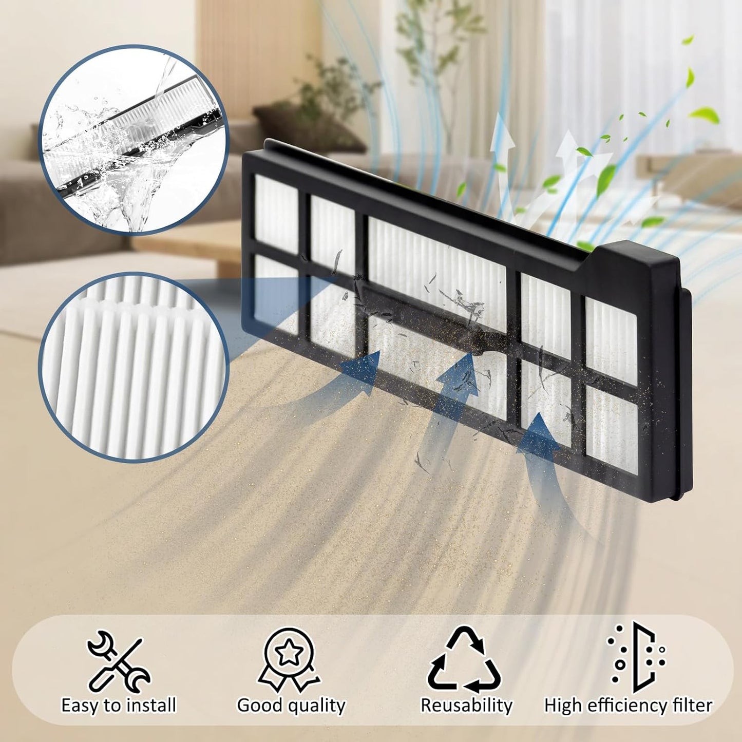 VIEWALL 19 Pack X10 Accessories Kit Replacement for Eufy X10 Pro Omni Vacuum,1 Main Brush,4 Mop Cloth Pads,4 Side Brushes,2 HEPA Filters,6 Replacement Dust Bags,1 Cleaning Tools,1 Screwdriver