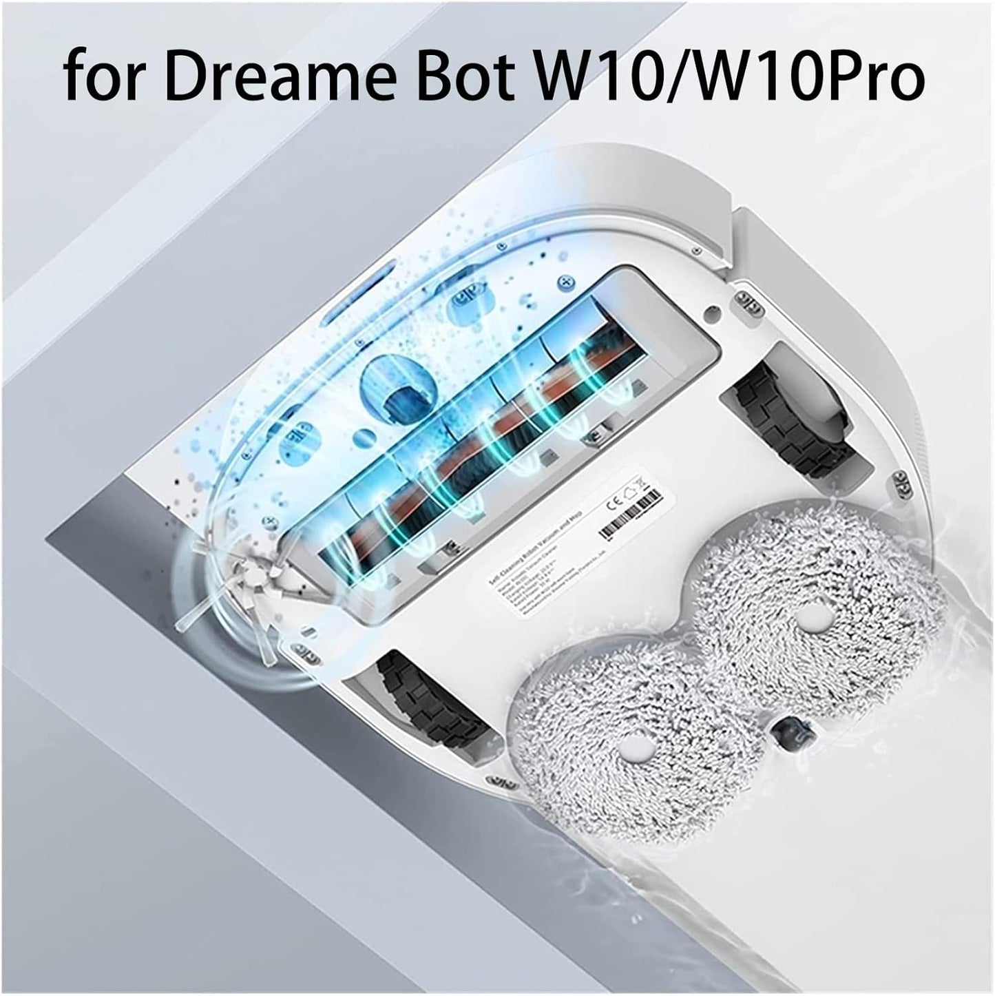 Replacement Parts Detachable Main Brushes Multi-Surface Rolling Brush for Dreame Bot W10/W10Pro Robot Vacuum Cleaner