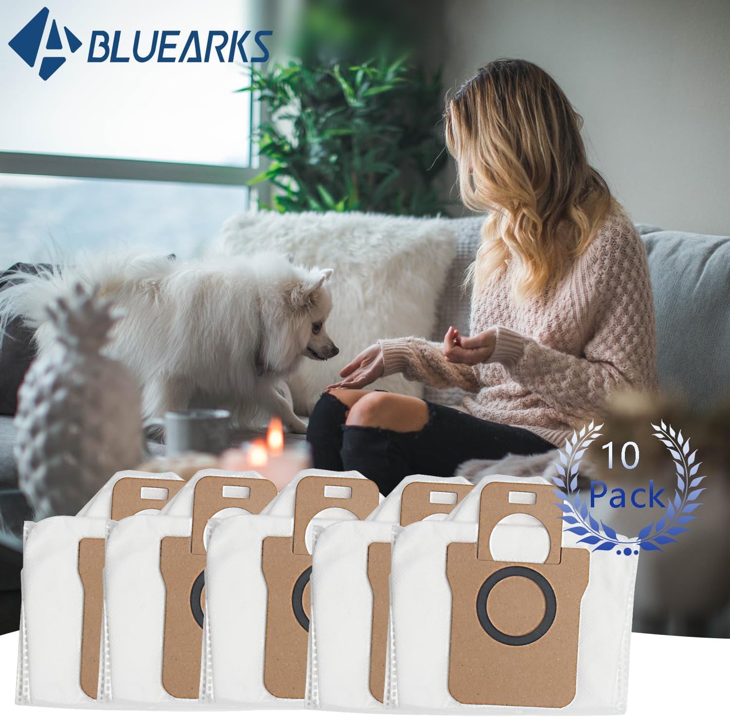 14 Pack Dust Bags Replacement for Dreametech L10s Ultra / L10 Ultra / L20 Ultra Robot Vacuum Accessories Parts