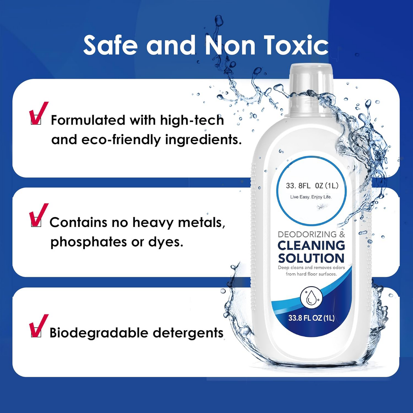 Tineco Floor Cleaning Solution 1L for iFLOOR Series (EXCEPT iFLOOR 5 Steam), FLOOR ONE S3 / S5 / S6 / S7 / S9 Artist Series (EXCEPT S5 Steam / S7 Steam/ S9 Artist Steam) Wet Dry Vacuum