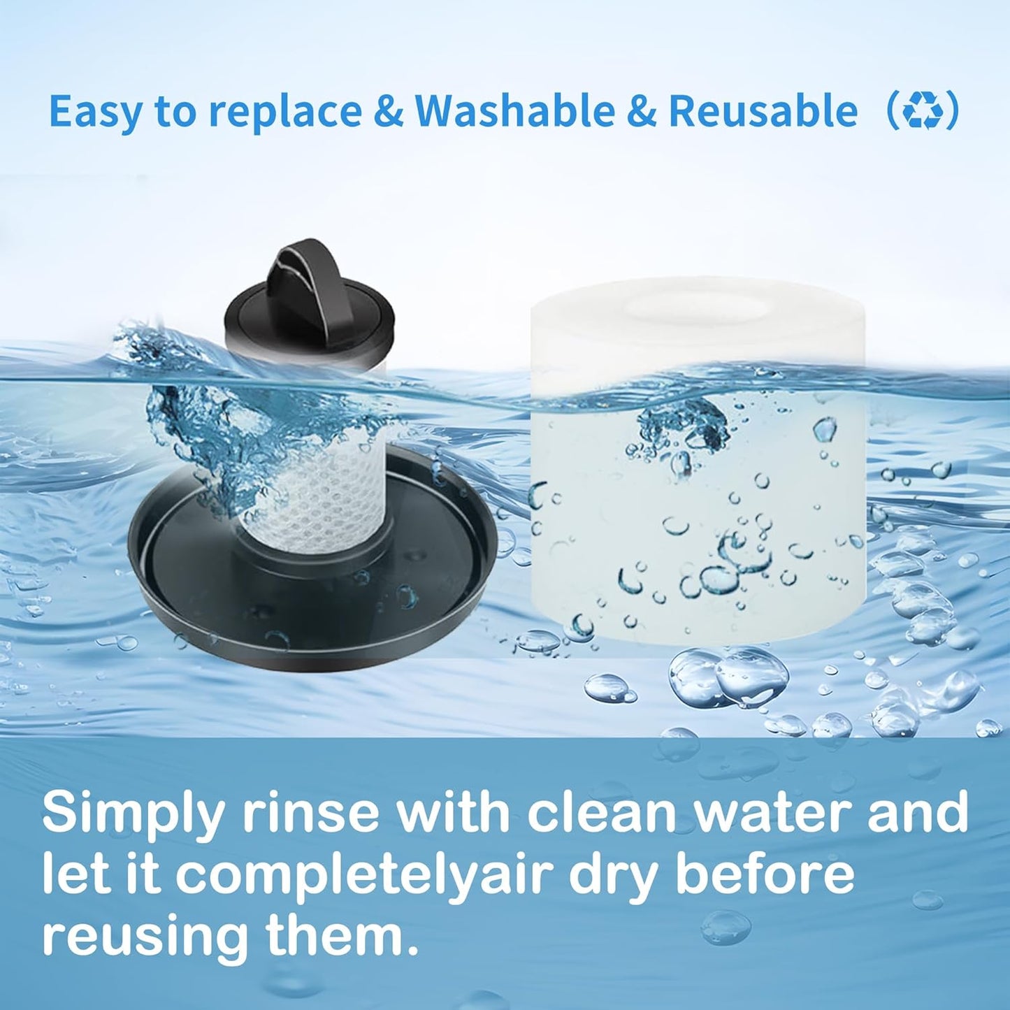 Brush Roller Foam Hepa Felt Filters Compatible with Shark LZ600 LZ601 LZ602 LZ602C APEX UpLight Lift-Away DuoClean Vacuum Cleaner # XFFLZ600 & XHFFC600