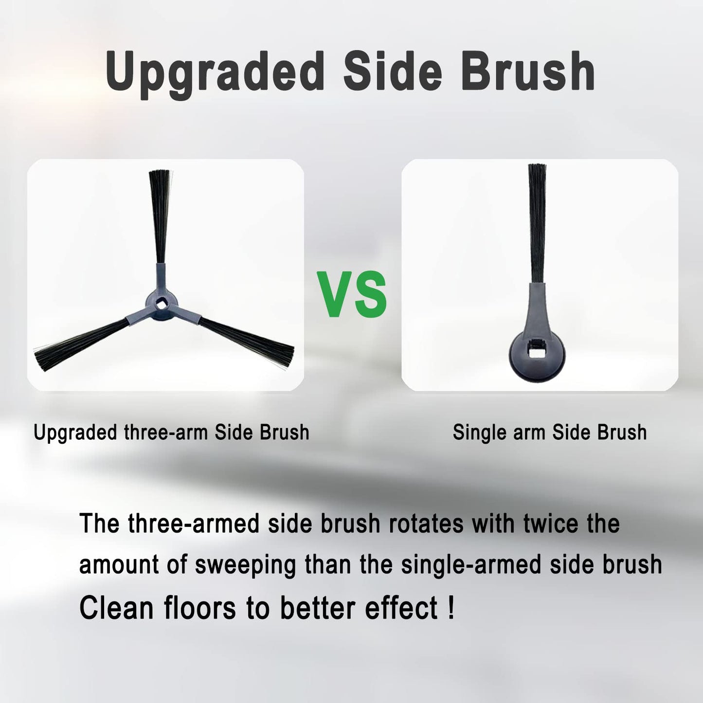 Compatible Parts for Shark IQ Robot Vacuum – Includes Main Brushes, Side Brushes, Filters, and Cover Plate – Replacement for RV1001AE, RV2001AE Models