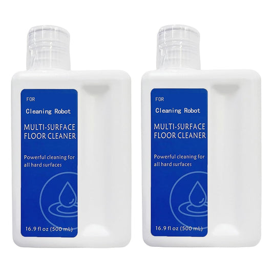 Floor Cleaning Solution Original Scent Compatible with Dreame Cleaning Solution, Residue & Streak Free, Suitable for All Robot Vacuum Cleaners and Wireless Wet Dry Dual-Use Vacuum Cleaners 2Pcs 500mL