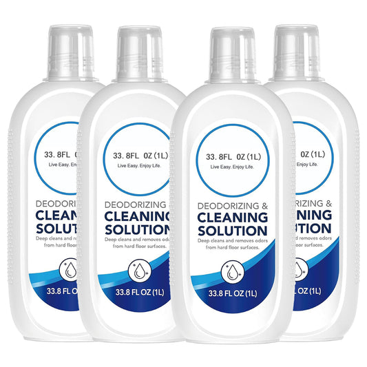 Tineco Floor Cleaning Solution 1L for iFLOOR Series (EXCEPT iFLOOR 5 Steam), FLOOR ONE S3 / S5 / S6 / S7 / S9 Artist Series (EXCEPT S5 Steam / S7 Steam/ S9 Artist Steam) Wet Dry Vacuum(4 pack)