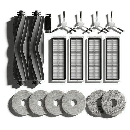 Accessories for Dreame L10s Pro Ultra, L10 Prime L10s Pro Gen 2 L10s Plus Wiping Pads X6 ; Filters X4 ; Main Brushes X2 ;Side Brushes X4 Spare Parts