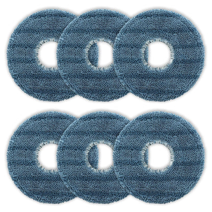 6 Pack Mop Pads for Eufy Omni C20 Vacuum Cleaner, Microfibre Soft Washable and Reusable Replacement Wipes Mop
