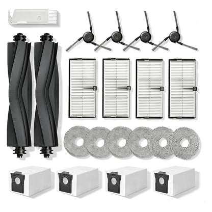 Replacement Parts Accessories for Dreame X40 Ultra Complete L40 Ultra (Gen 2) X40 Master MOVA P10 Pro Ultra (Gen 2) / P50 Pro Ultra Mop Pads *6 Dust Bag*4 Filter HEPA*4 Main Brushes*2 Side Brushes*4