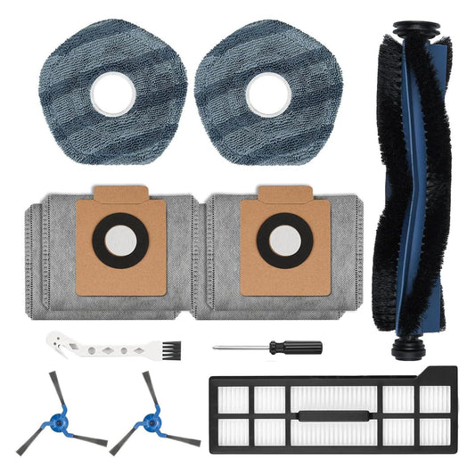 12 Pack X10 Pro Omni Dust Bags Compatible With Eufy Bags, X8 Pro Bag, for Eufy Robot Vacuum Bag, Large Capacaity Disposable,3 Layer Construction to Prevent Tearing