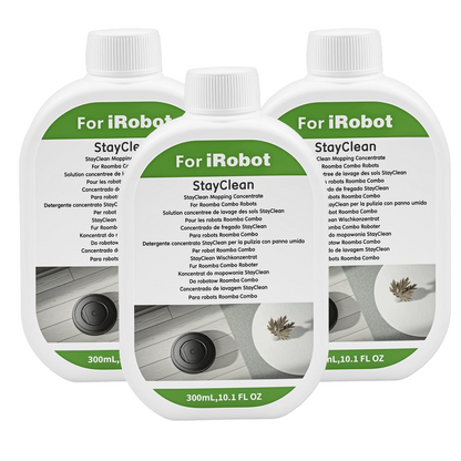 2 Pack Floor Cleaning Solution for Roomba Plus 405 505 Max 705 Combo Robot, Mopping Concentrate for iRobot Roomba, Residue & Streak Free, Pet Safe, Deeply Cleans Various Hard Floors, 300ML