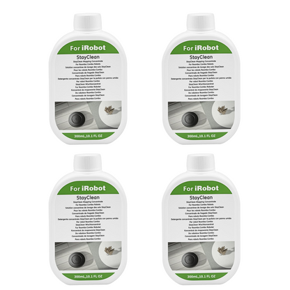 2 Pack Floor Cleaning Solution for Roomba Plus 405 505 Max 705 Combo Robot, Mopping Concentrate for iRobot Roomba, Residue & Streak Free, Pet Safe, Deeply Cleans Various Hard Floors, 300ML