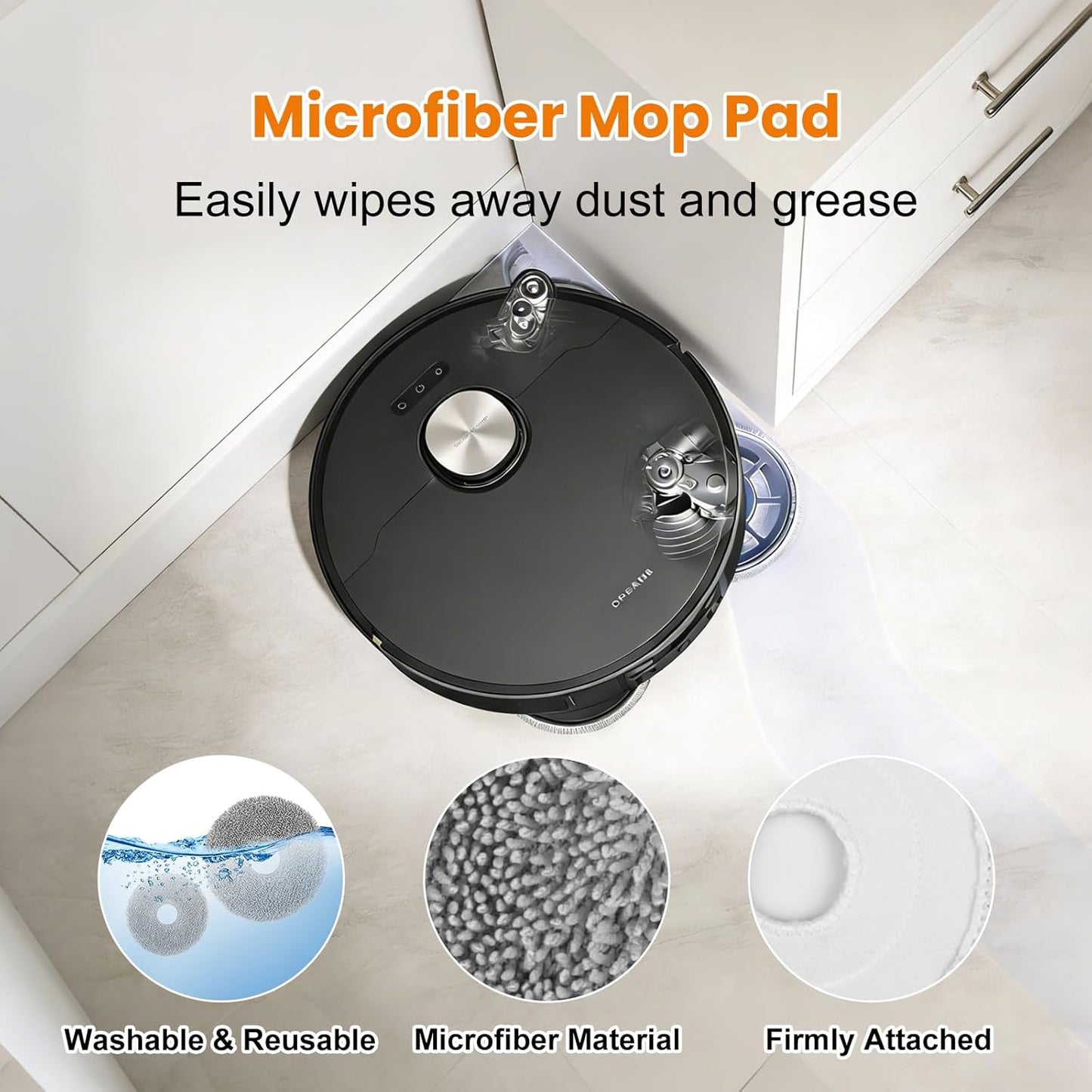 20 Pack Accessories Kit for Dreame X50 Ultra/L50 Ultra/L40s Ultra/L40s Pro Ultra/X50 Master/Mova V50 Ultra Complete Robot Vacuum, 1 Pair Main Brush 4 Side Brushes 4 HEPA Filters 4 Mop Pads 4 Dust Bags