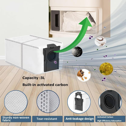 Replacement Parts for Dreame X40 Ultra Complete L40 Ultra X40 Master MOVA P10 Pro Ultra Mop Pads X8;Filter HEPA X6;Tri-Cut Main Brushe X1; Side Brushes X6 Accessories