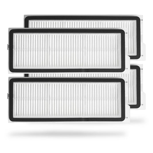Washable Filter Replacement Parts For Roborock Qrevo series Robot Vacuum Cleaners, High Efficiency Filters（4 Pack）