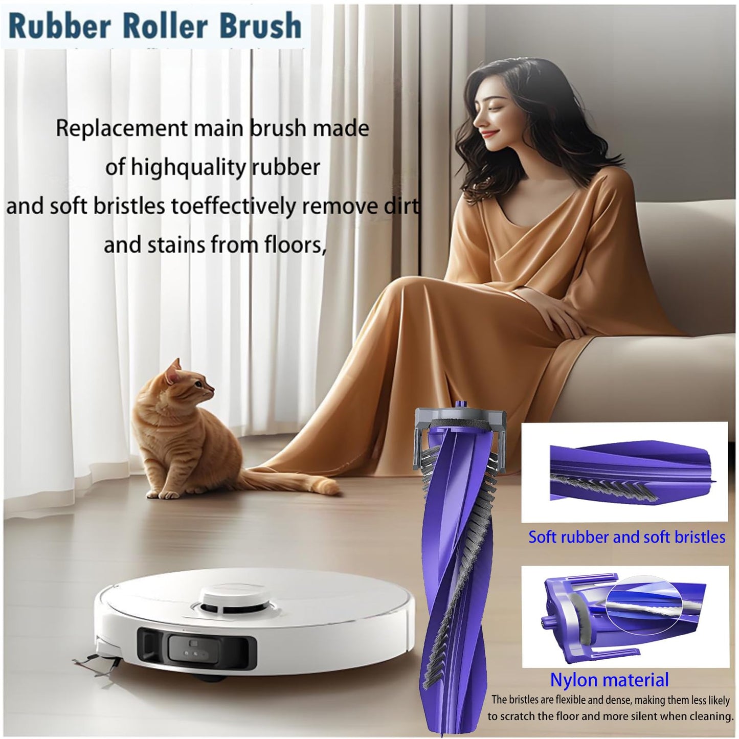 Replacement Accessories Kit For Narwal Freo Z10 / Z10 Ultra Robot Vacuum（14 Pack）