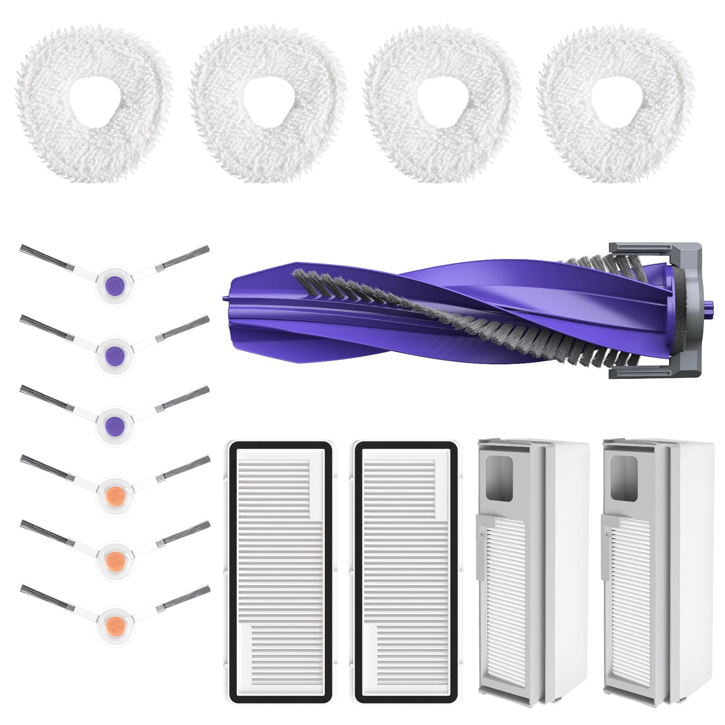 Accessories Replacement for Narwal Freo X Ultra Robot Vacuum（15 Pack）