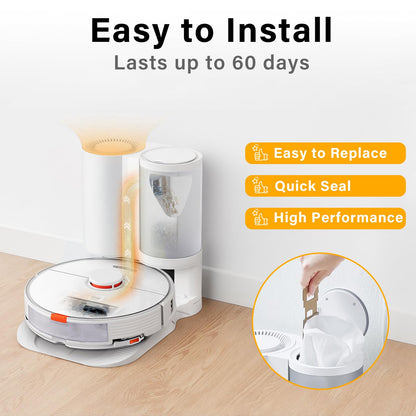 Dust Bag for Roborock S7/S7+ Vacuum Cleaner Auto-Empty Dock, 3L Large Capacity Cleaner Bag（7pack）