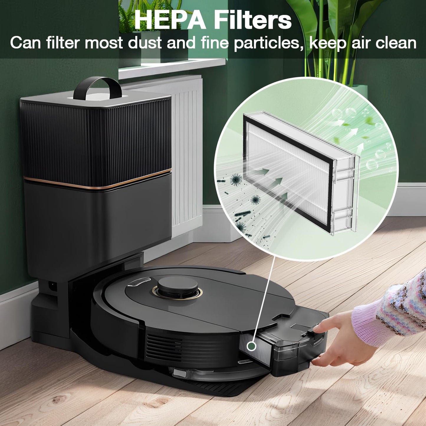 Accessories for Roborock Q5 Max+ / Q5 Pro+ / Q8 Max+ Robot Vacuum Cleaners（14Pack）