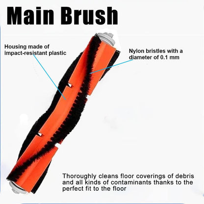 Main Side Brush, HEPA Filters, Dust Bags for Dreame Bot Z10 Pro L10 Plus Vacuum Cleaner Accessories