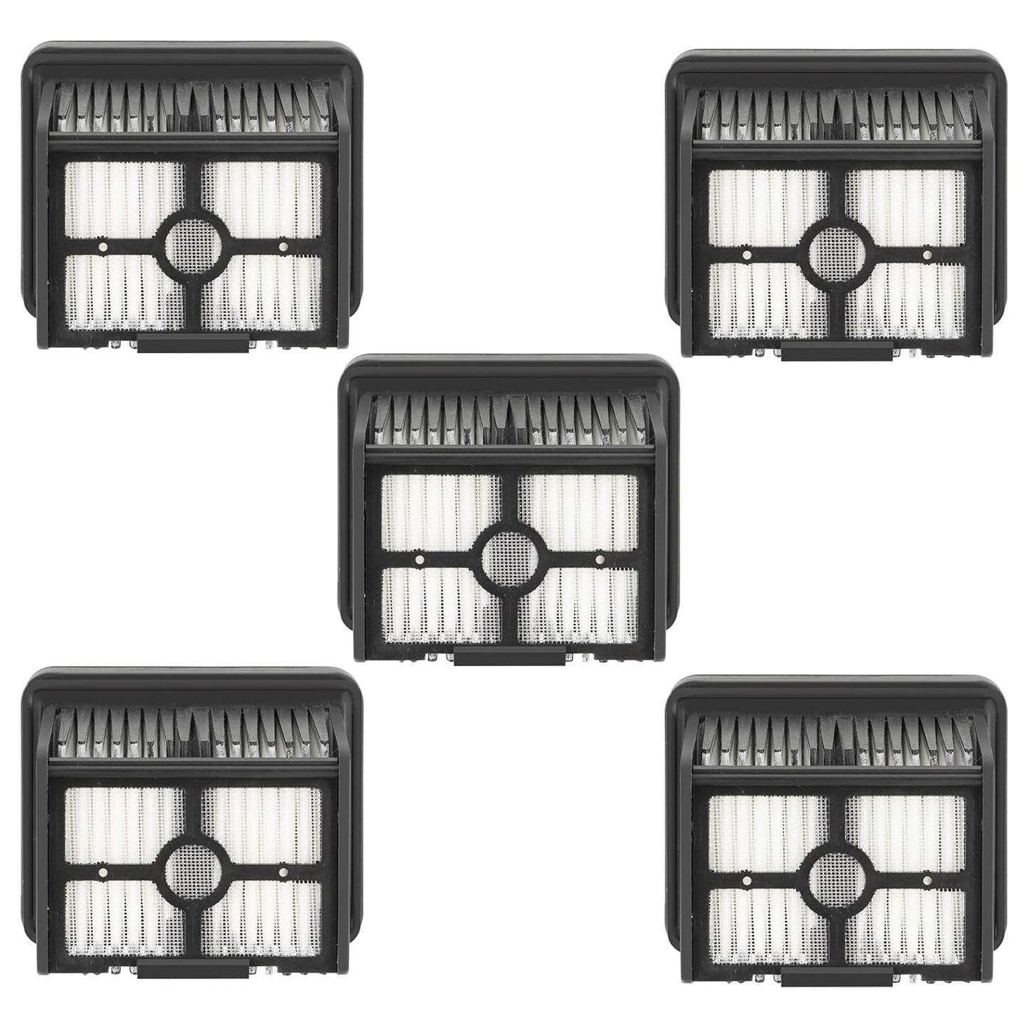 (5 Pieces) HEPA Filters Compatible for Dreame H12 Pro/ H13 Pro/ H12 DUAL/ M12 Wet Dry Vacuum Cleaner Filter Kit, Replacement Parts 5 Filters (Note: Not applicable to H12)
