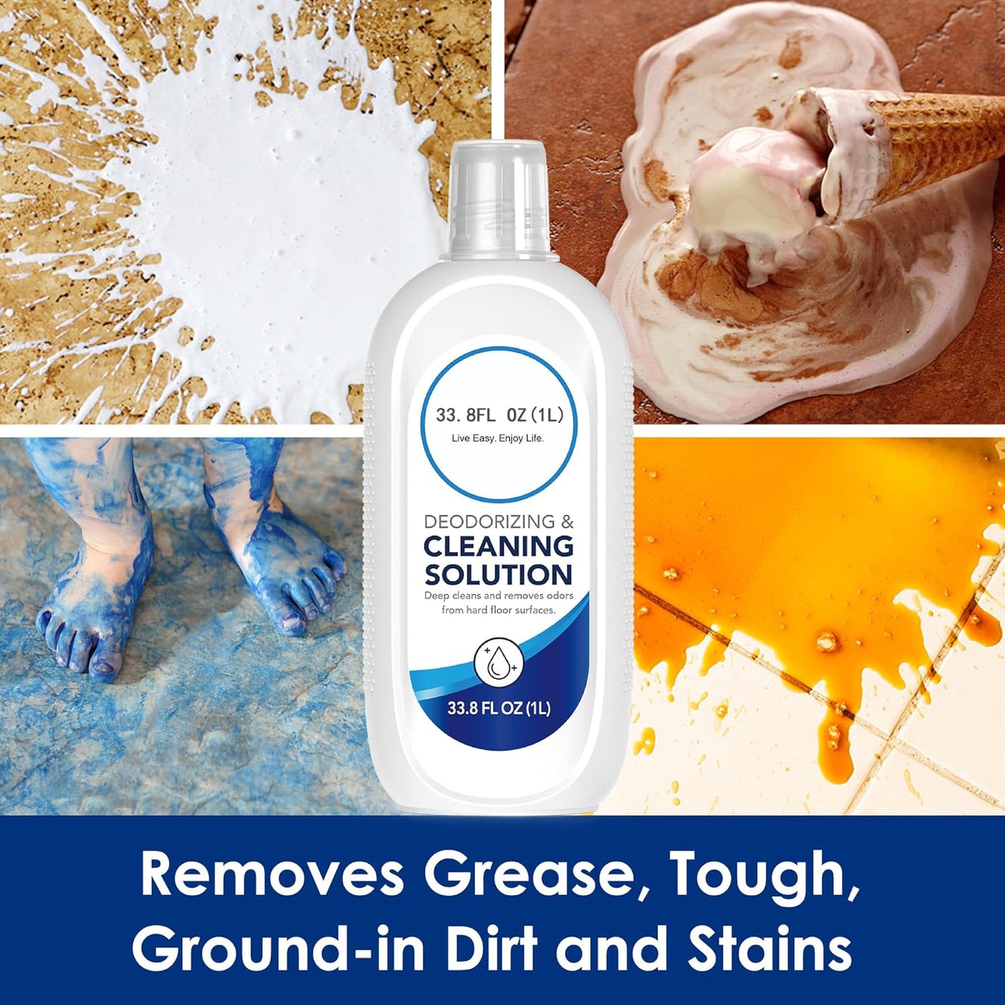 Tineco Floor Cleaning Solution 1L for iFLOOR Series (EXCEPT iFLOOR 5 Steam), FLOOR ONE S3 / S5 / S6 / S7 / S9 Artist Series (EXCEPT S5 Steam / S7 Steam/ S9 Artist Steam) Wet Dry Vacuum