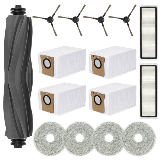 15 PCS Accessories Kit for Dreame L20 Ultra/ L30 Ultra Robot Vacuum Cleaner, Replacement Parts Main Brush, Side Brush, Washable Filter, Mop pads, Dust Bag
