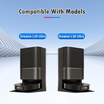 24 Pack Replacement Accessories for Dreame L20 / L30 Ultra Robot Vacuum，1 Main Brush 4 HEPA Filters 6 Side brushes 6 Mop Pads 6 Dust Bags 1 Cleaning Brush