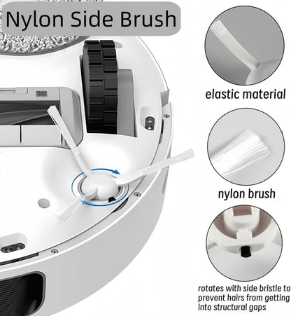 Accessories Kit for Dreame Bot D10 Plus RLS3D Robot Vacuums, 2 Main Brush, 4 HEPA Filter, 4 Side Brush, 1 Cleaning Tool, Replacement Parts Spare Repair Attachments