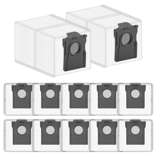 (12 Pack) L10S Ultra Gen 2 Dust Bags Compatible With Dreame L10s Ultra Gen 2/ L10s Pro Ultra/ L40 Ultra/ L50Ultra/ X50 Ultra/ X40 Ultra / X30 Ultra Robot Vacuum Cleaner, Replacement parts Bags