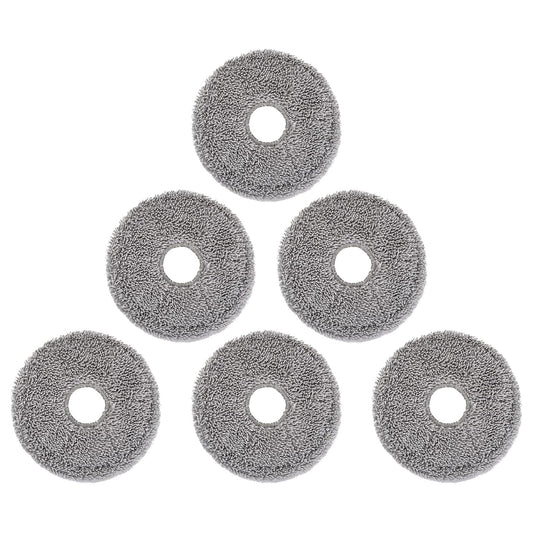 Robot Vacuum Mop Pads, Compatible with Dreame X40 Ultra, L10s Ultra, L10s Pro Ultra, L10s Plus, L40 Ultra, L30 Ultra, X30 Ultra, L20 Ultra – Reusable & Washable Wet Mopping Pads (6Pcs)