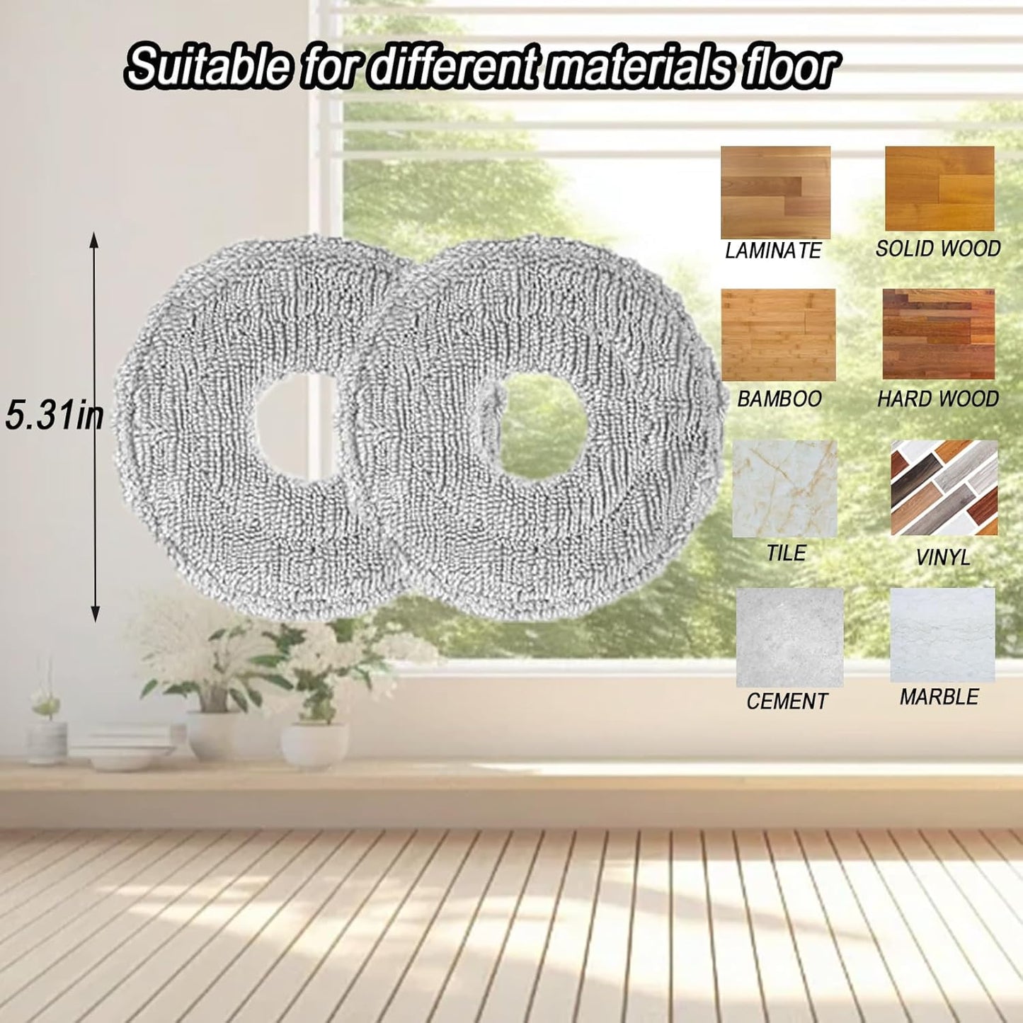 Accessories for Dreame X50 Ultra,L40 Ultra, X40 Ultra, and for MOVA P10, P50 Pro Ultra Robot Vacuum Cleaner, 6 Dust Bags, 4 Mop Pads, 4 Side Brushes, L40 Ultra Replacement Kit