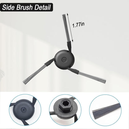 Accessories for Dreame X50 Ultra,L40 Ultra, X40 Ultra, and for MOVA P10, P50 Pro Ultra Robot Vacuum Cleaner, 6 Dust Bags, 4 Mop Pads, 4 Side Brushes, L40 Ultra Replacement Kit