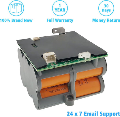 Replacement Battery 4.0Ah 21.6V Battery for Tineco S5 PRO 2 / Floor ONE S5