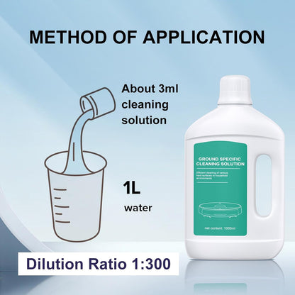 Floor Cleaning Solution Original Scent Compatible with Dreame Cleaning Solution, Residue & Streak Free, Suitable for All Robot Vacuum Cleaners and Wireless Wet Dry Dual-Use Vacuum Cleaners