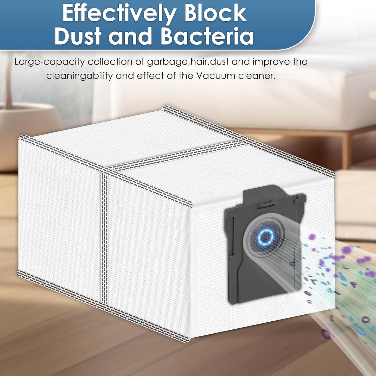 (15 Pack) X50 Ultra Replacement Parts Compatible with Dreame X50 Ultra Robot Vacuum Cleaner, 2 Roller Brushes, 4 Side Brushes, 3 Dust Bags, 3 HEPA Filters, 3 Mop Pads, Accessories Kit