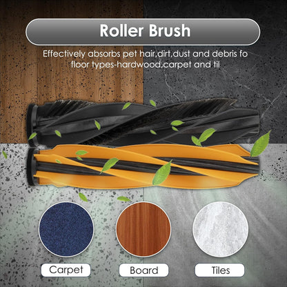 (25 Pack) X50 Ultra Replacement Parts Accessories for Dreame X50 Ultra, L40s Pro Ultra, L50 Pro Ultra, X50 Master Robot, 2 Roller Brushes, 6 Side Brushes, 6 Dust Bags, 5 HEPA Filters, 6 Mop Pads