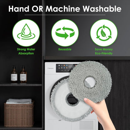 (10 Pack) X50 Ultra Mop Pads for Dreame X50 Ultra/ X40 Ultra/ L40s Pro Ultra/ L50 Pro Ultra/ X50 Master/ X30 Ultra/ L10s Ultra/ L10s Pro Gen 2/ L10s Pro Ultra/ L10s Plus/ L20 L30 L40 Ultra Mop Pad