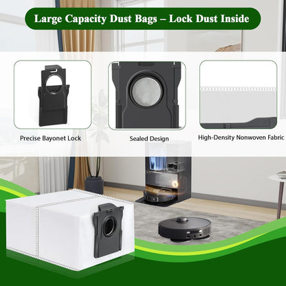 TriCut Brush Replacement Kit for Dreame X40 Ultra, X30 Ultra, L30 Ultra, L10s Ultra, L20 Ultra, L10s Pro Ultra, L40 Ultra Vacuum Cleaner, Accessories with Main Brush, Mop Pads, Dust Bags