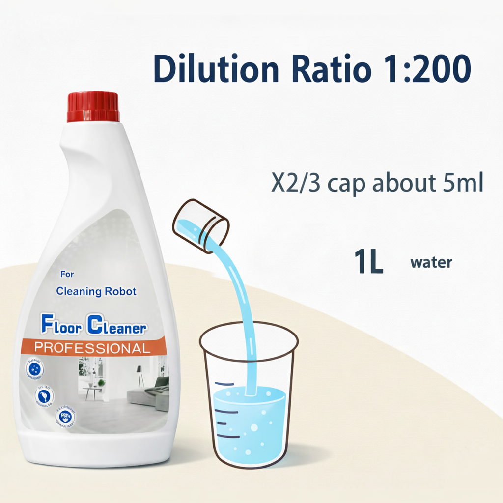 Roborock Floor Cleaning Solution, Compatible Robot Vacuums with Mopping and Wet Dry Vacuum(480ml)