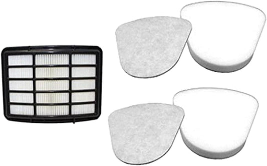Filter Replacement for Shark Navigator Lift Away Deluxe Professional Vacuum ZU503AMZ NV350 NV351 NV352 NV355 NV357 NV360 NV370 UV440 UV540, Parts XFF350 & XHF350, 1 HEPA + 2 Pre-Felt Filters