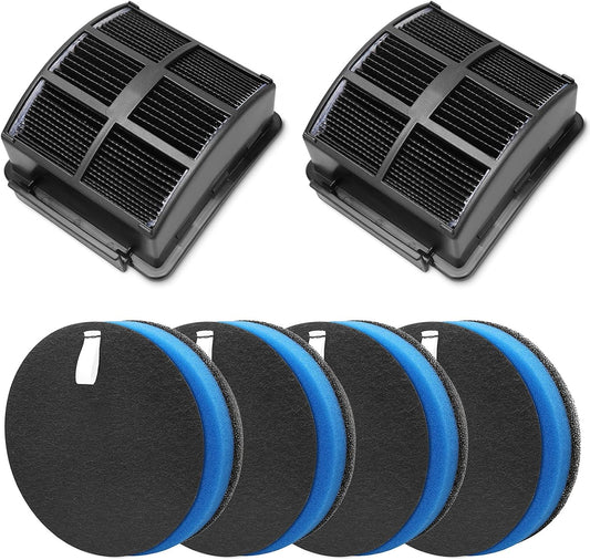 Filter Kit for Bissell 2998 Multiclean Lift-Off Pet Vacuum, Fit for Bissell 2998 2999 2849 3000 3057 2849 28524 2920 3059 3399 2852 3125W 31269 Vacuum, Part 1625641