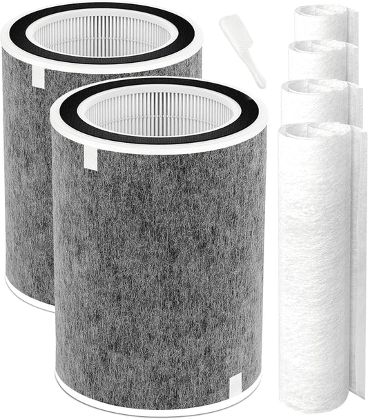 HP201 HP202 Replacement Filter Compatible with Shark HP200 Series, HP302 & HC502 Filter MAX, 3-in-1 H13 Grade Filter, Part #HE2FKBAS, HE2FKBASMB (1-Pack) (2 Pack)