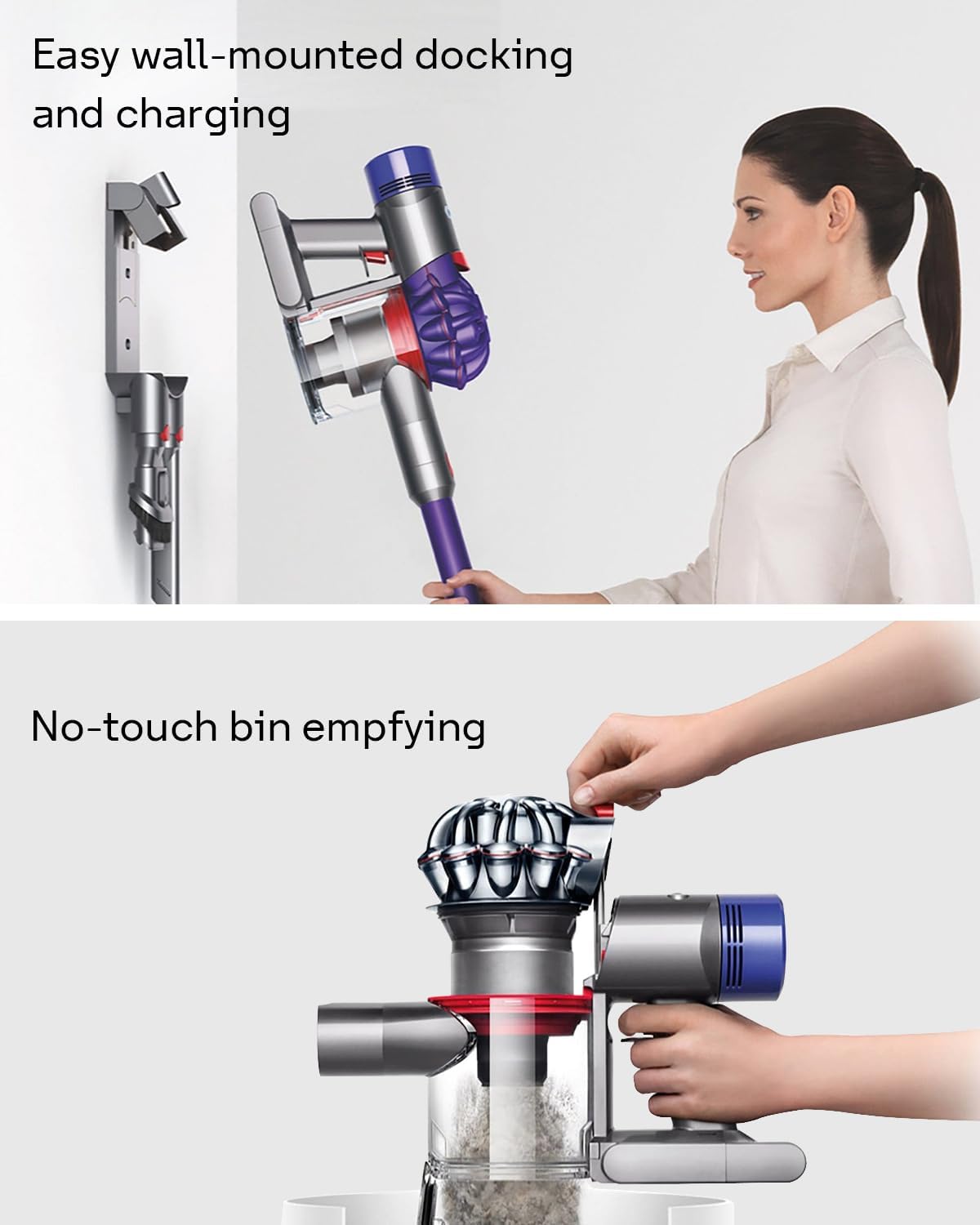 Leemone Replacement Wand Quick Release Wand for Dyson V7 V8 V10 V11 V15 Cordless Stick Vacuum Cleaner Extension for Dyson V11 V10 V8 V7 Handheld Trigger(Iron)