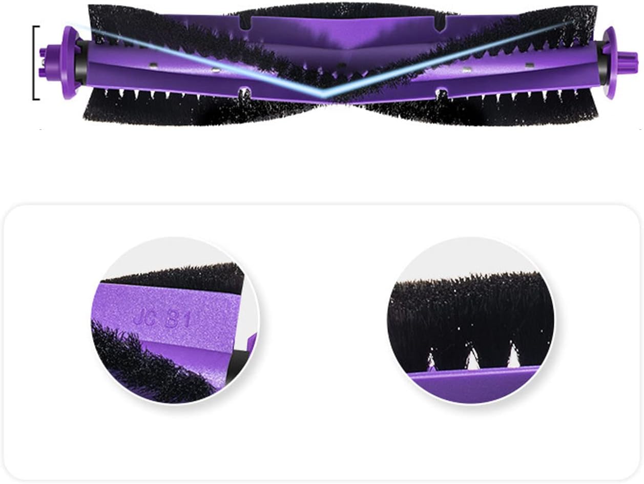 Replacement Accessories Kit Compatible With Narwal Freo Robot Vacuum Cleaner,1 Main Brush, 6 Side Brushes,4 Mop Pads, 4 Hepa Fiters Spare Parts (Freo-15)