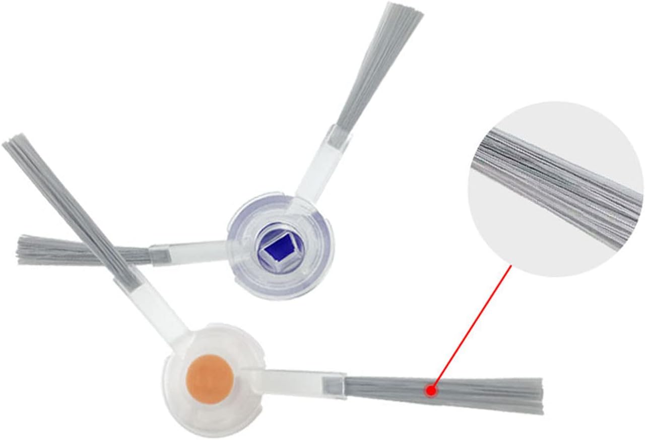 Replacement Accessories Kit Compatible With Narwal Freo Robot Vacuum Cleaner,1 Main Brush, 6 Side Brushes,4 Mop Pads, 4 Hepa Fiters Spare Parts (Freo-15)