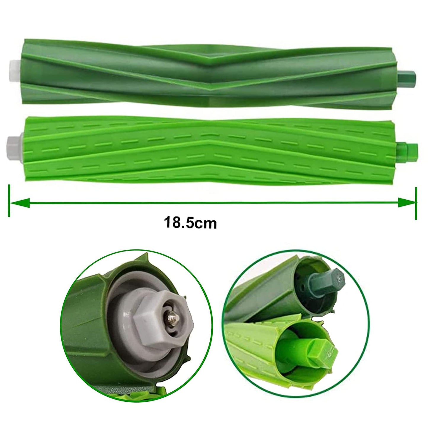 Roller Brushes  (Set of 2) Vacuum Cleaner -Replacement Parts Roller Brushes for iRobot Roomba i&e&j Series E5 E6 i1 i1+ i7 i7+ i7 I7 Plus i6 i6+ i3 i3+ i4 i4+ i8 i8 j7 j7+-