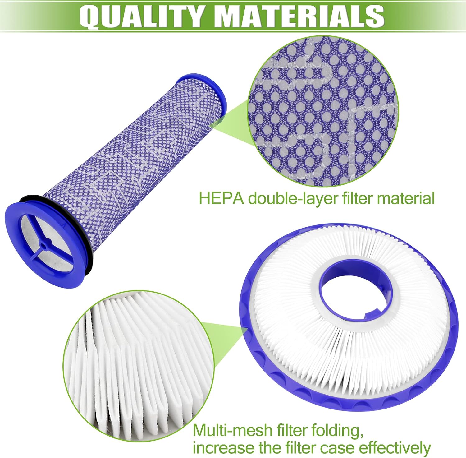 Replacement for Dyson DC41,DC65,DC66 Hepa Post-Motor Filter & Pre-Motor Filter,Multi Floor,Animal and Ball Vacuums.Compatible Part#920769-01&920640-01…