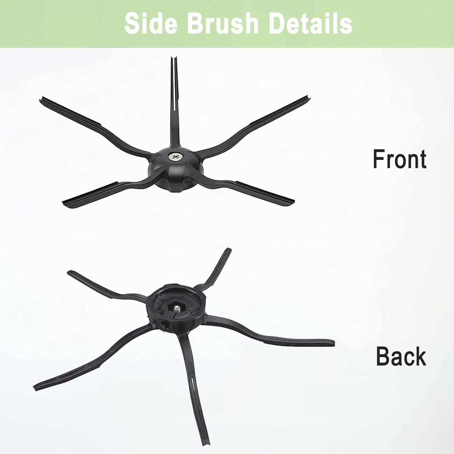 Roborock Compatible Replacement Parts - 2 Roller Brush, 4 Filter, 6 Side Brush, 4 Mop Cloth